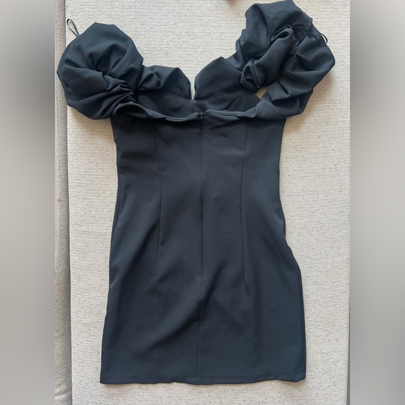 Zara Puffed Sleeve Mini Dress - Size S - Picture 2 of 5
